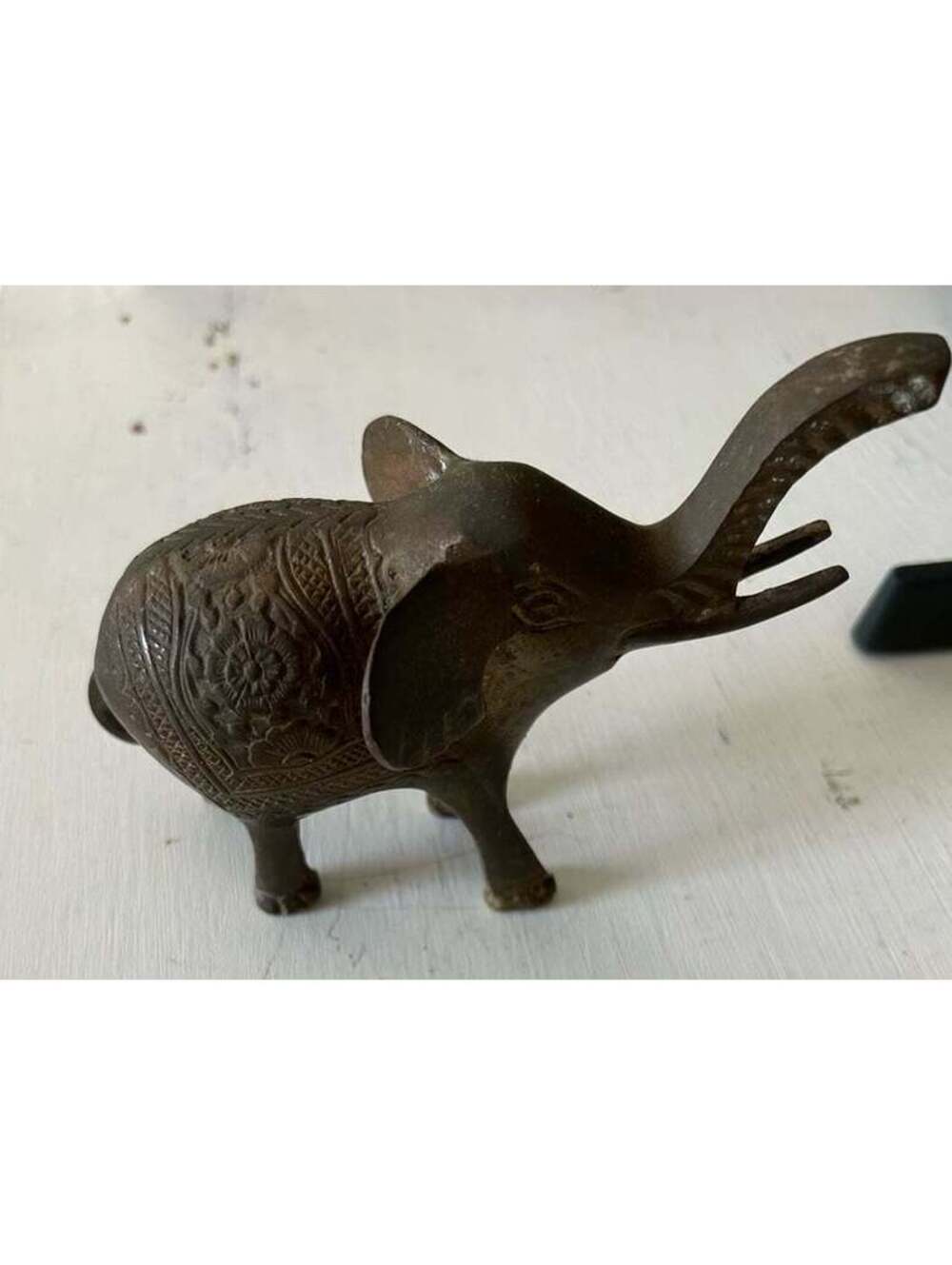 Vintage brass elephant